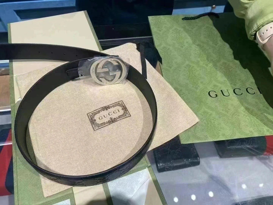 Gucci Male Leather Belt M-l
