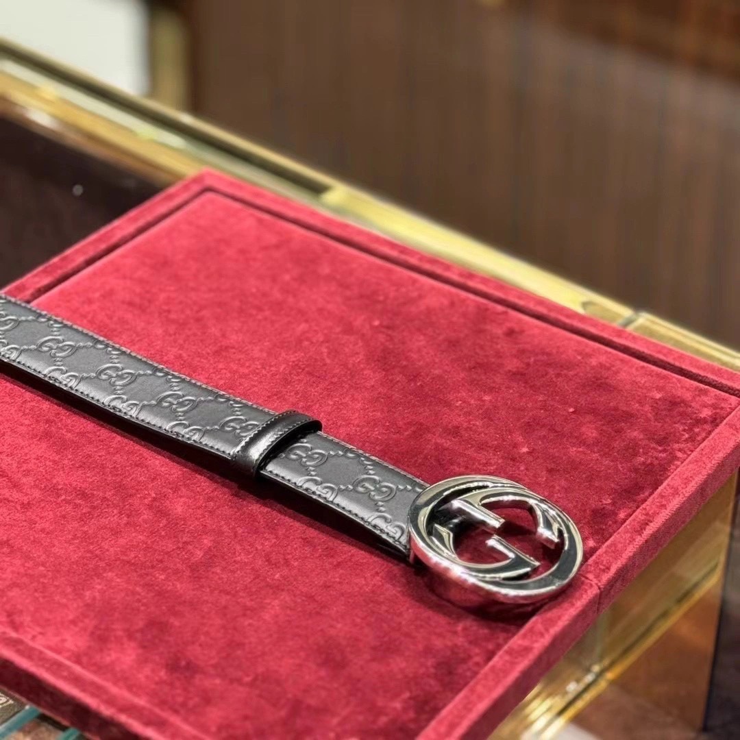 Gucci Male Leather Belt M-l