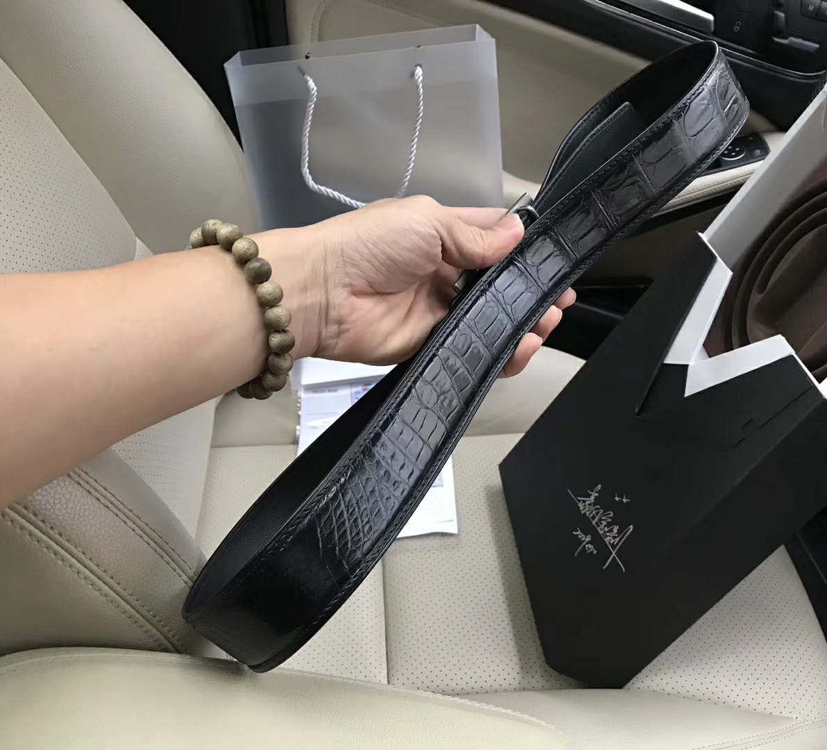 Hermès Male Leather Belt Cow Leather 8mm