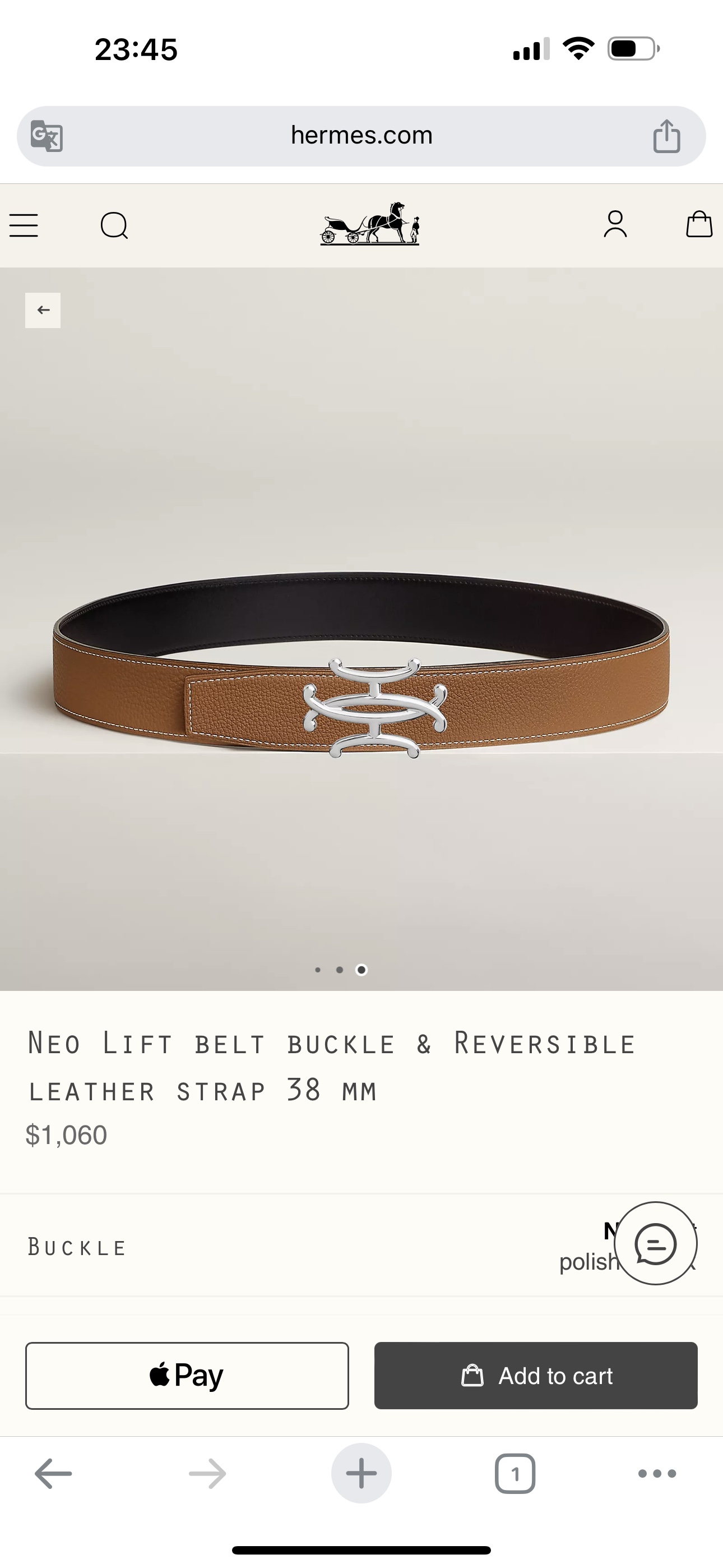 Hermès Basic Belt 38mm-s-m-l