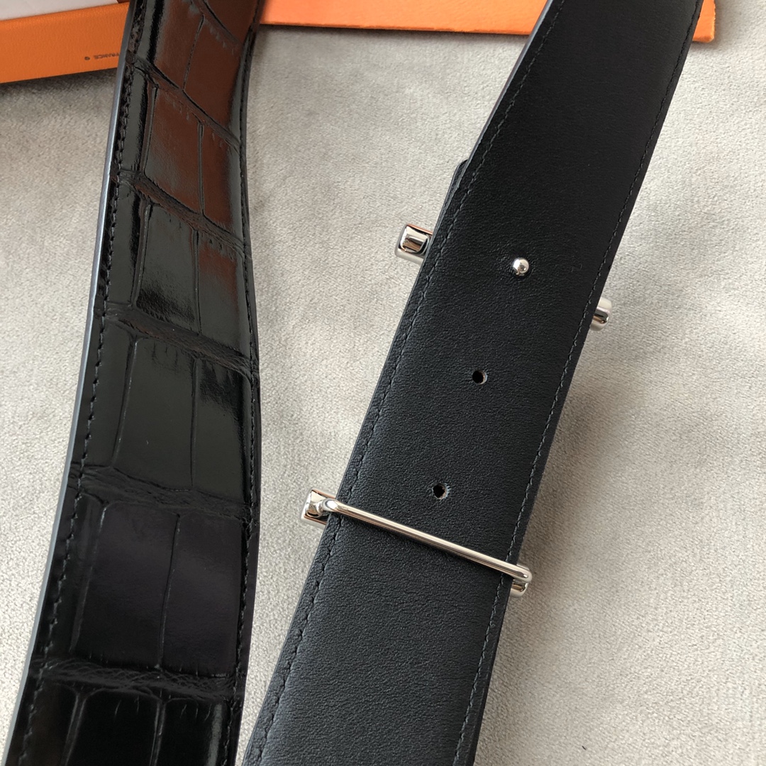 Hermès Male Leather Belt Cow Leather 38mm-s-m