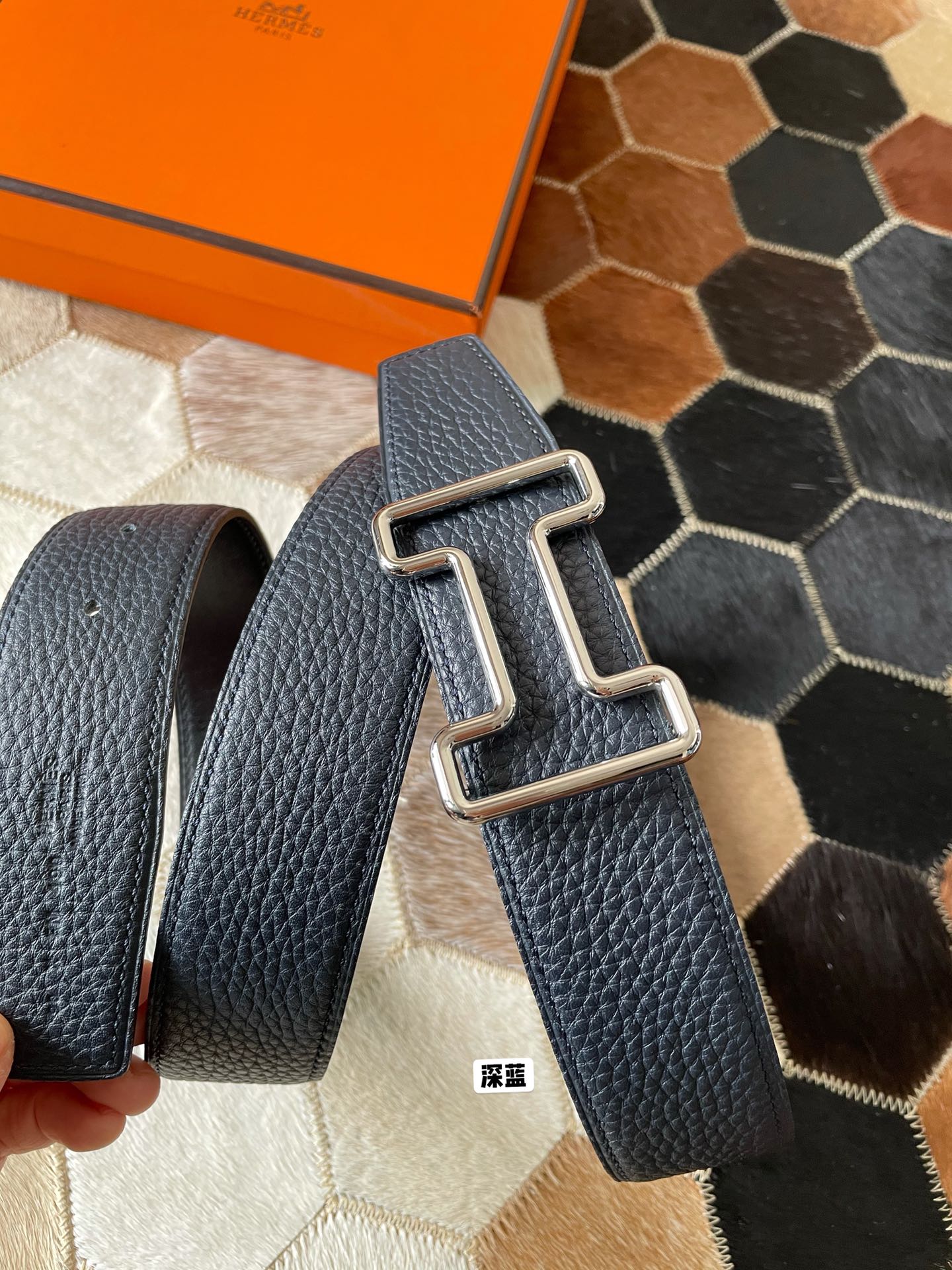 Hermès Male Leather Belt S-m-l