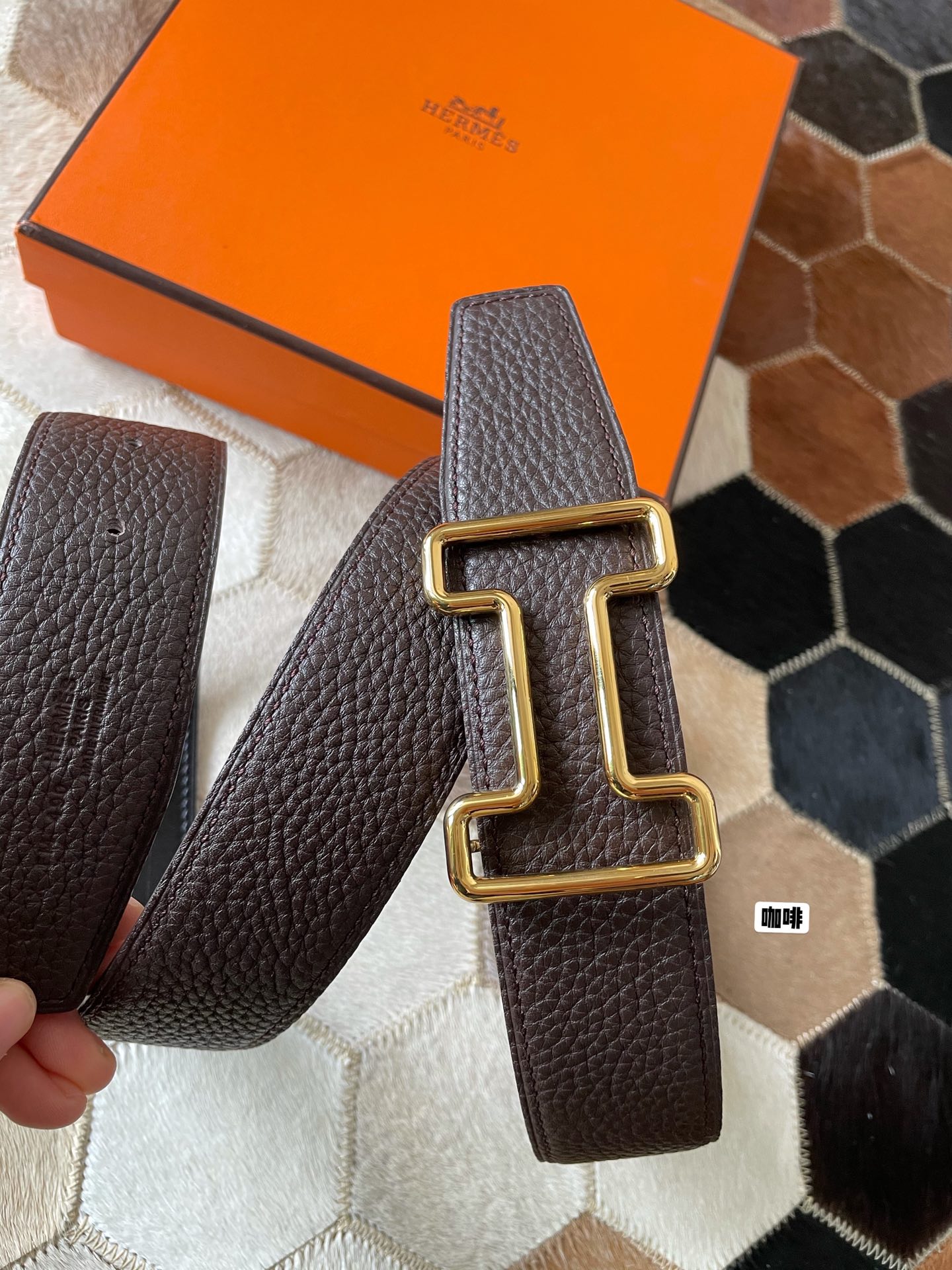 Hermès Male Leather Belt S-m-l