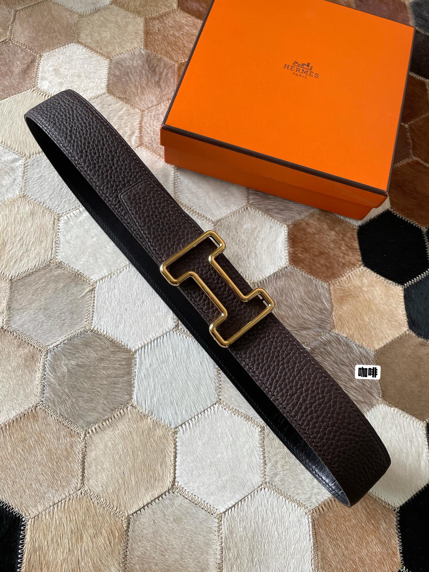 Hermès Male Leather Belt S-m-l