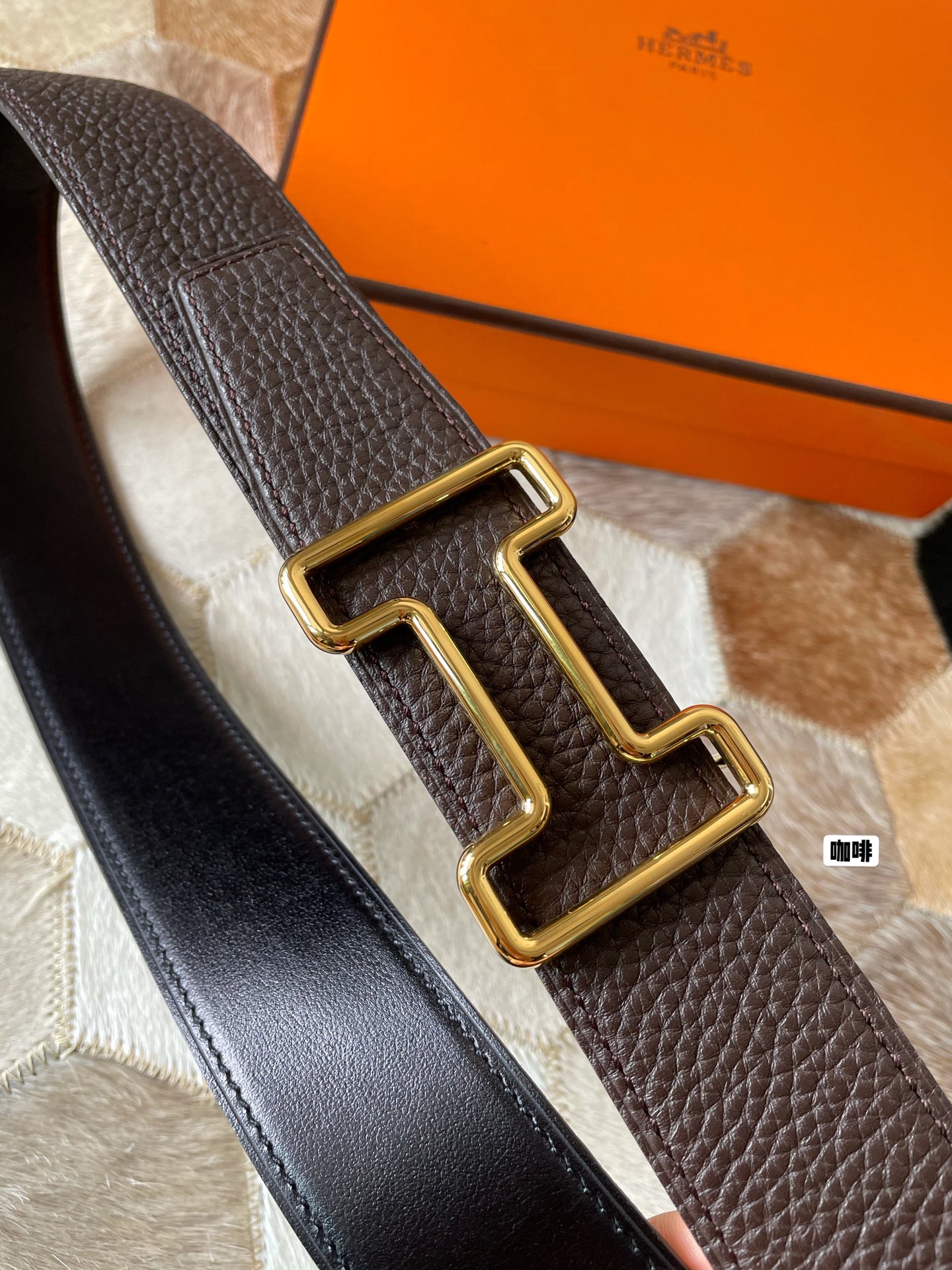 Hermès Male Leather Belt S-m-l