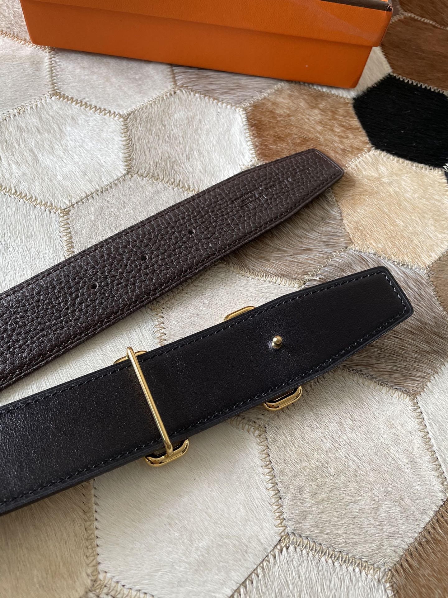 Hermès Male Leather Belt S-m-l