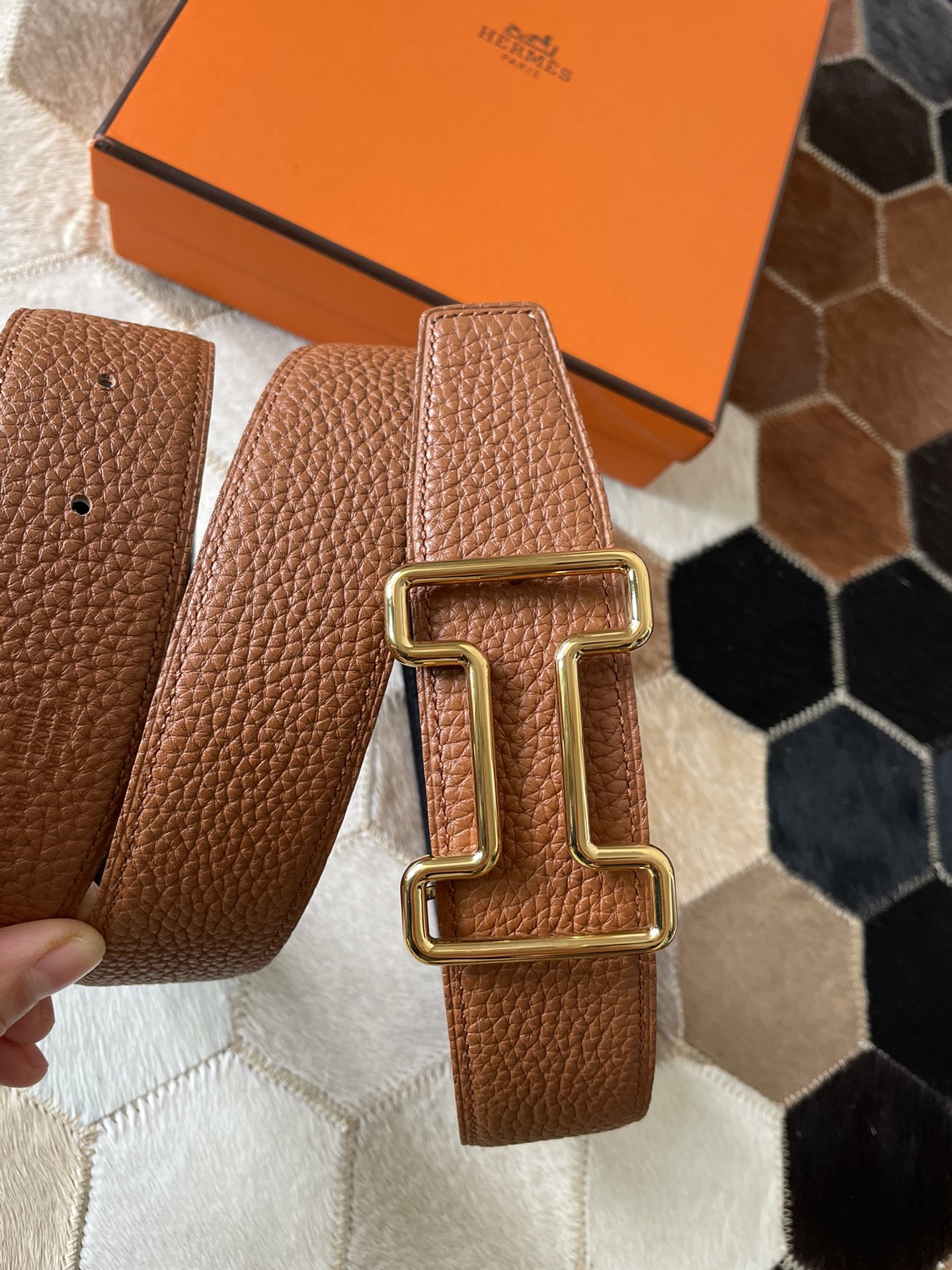 Hermès Male Leather Belt S-m-l