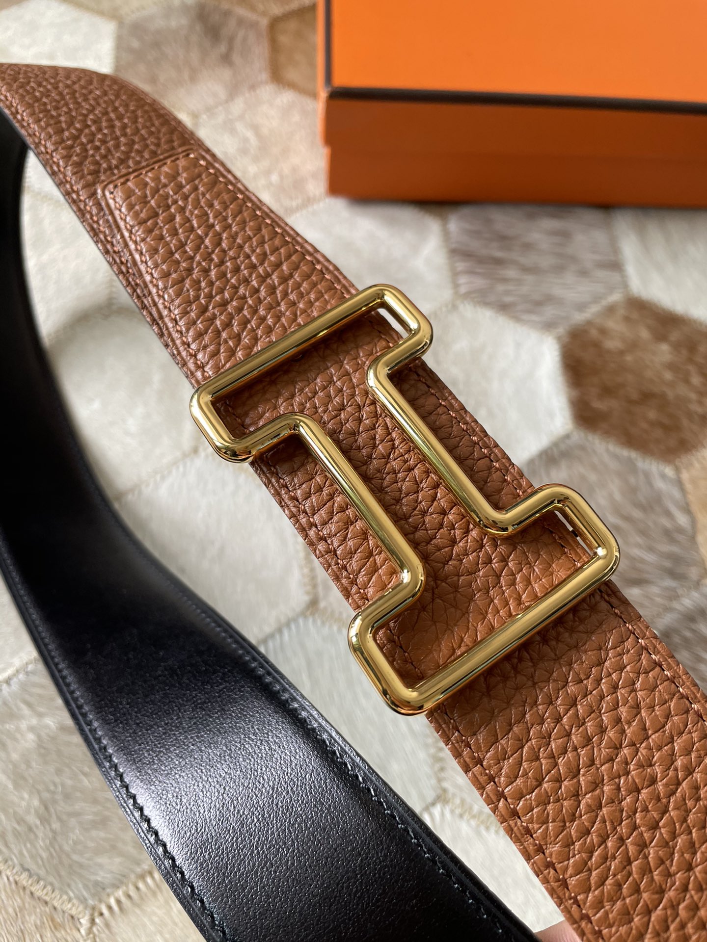 Hermès Male Leather Belt S-m-l