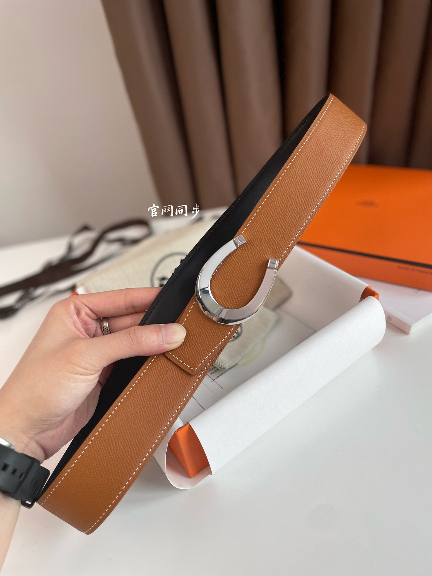Hermès Basic Belt Cow Leather 32mm-s-m