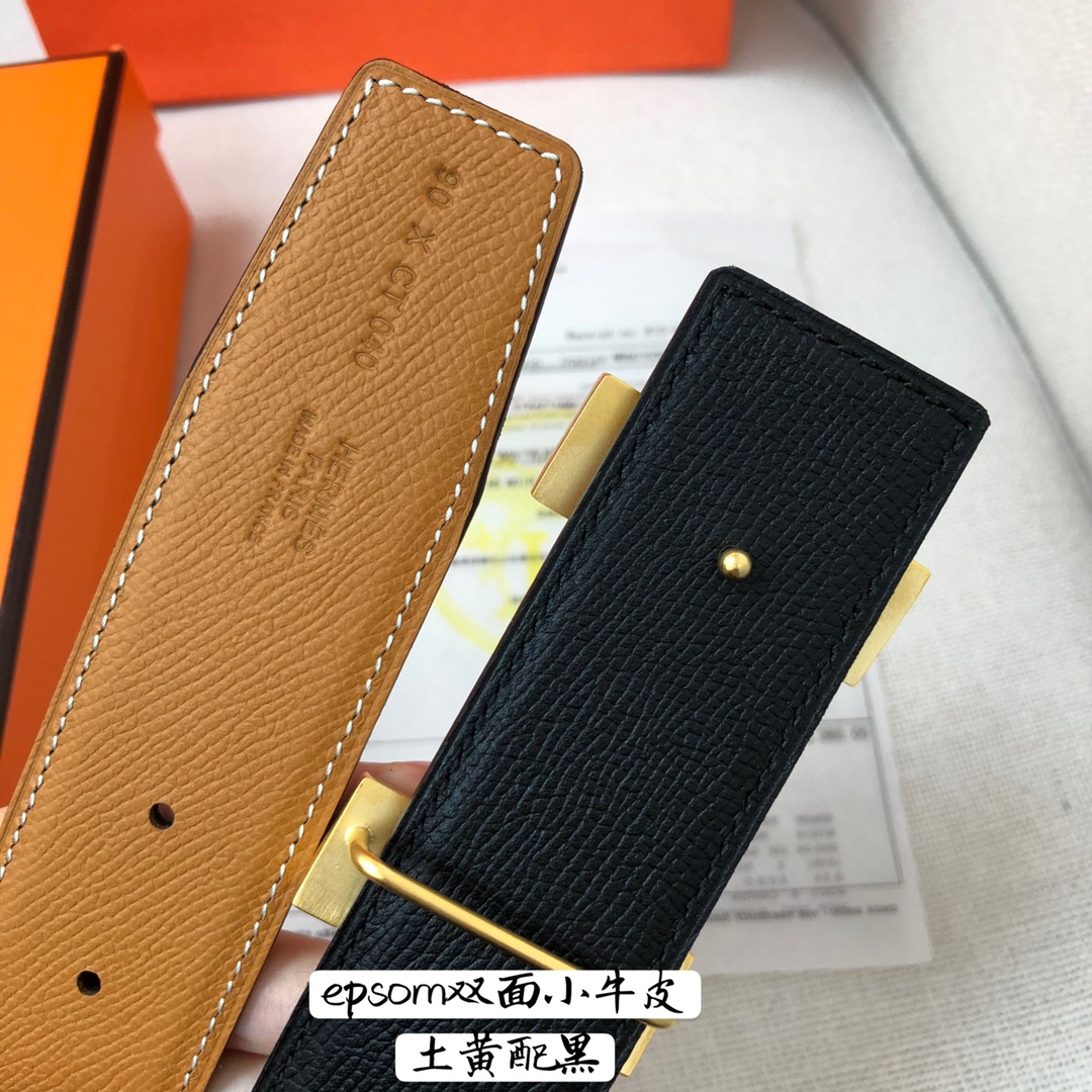 Hermès Basic Belt Cow Leather 38mm-s-m
