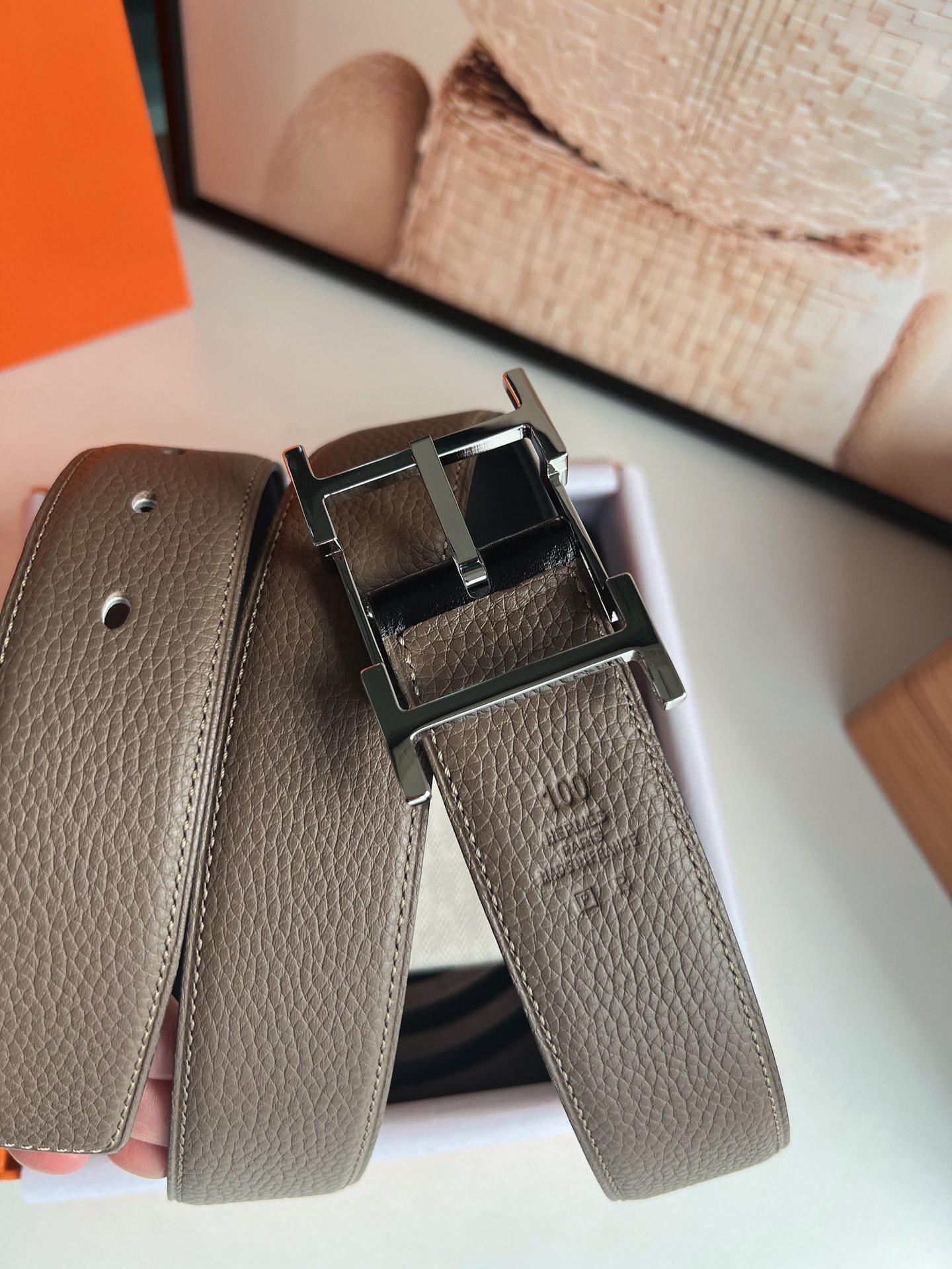 Hermès Basic Belt Cow Leather S-m