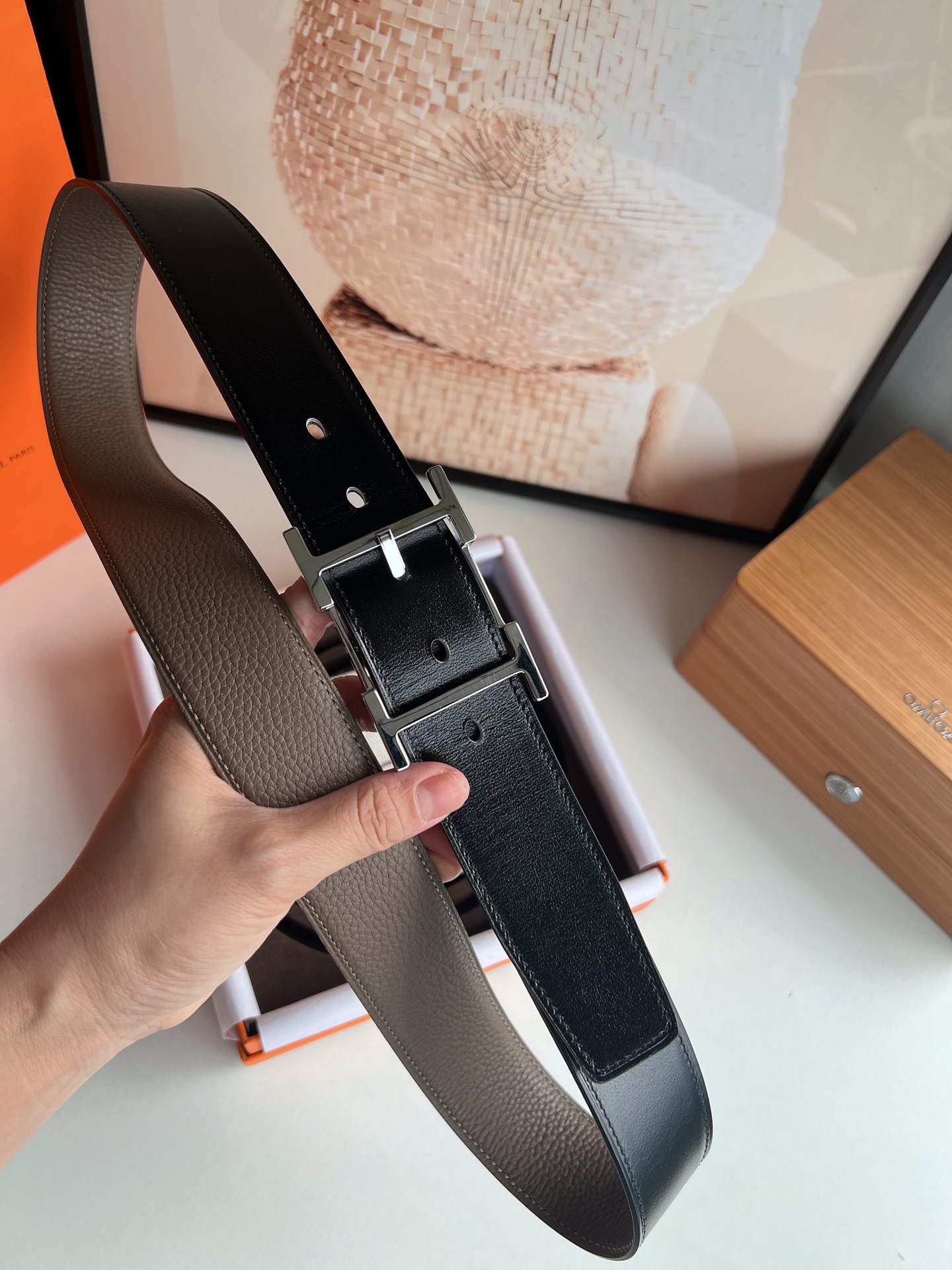 Hermès Basic Belt Cow Leather S-m