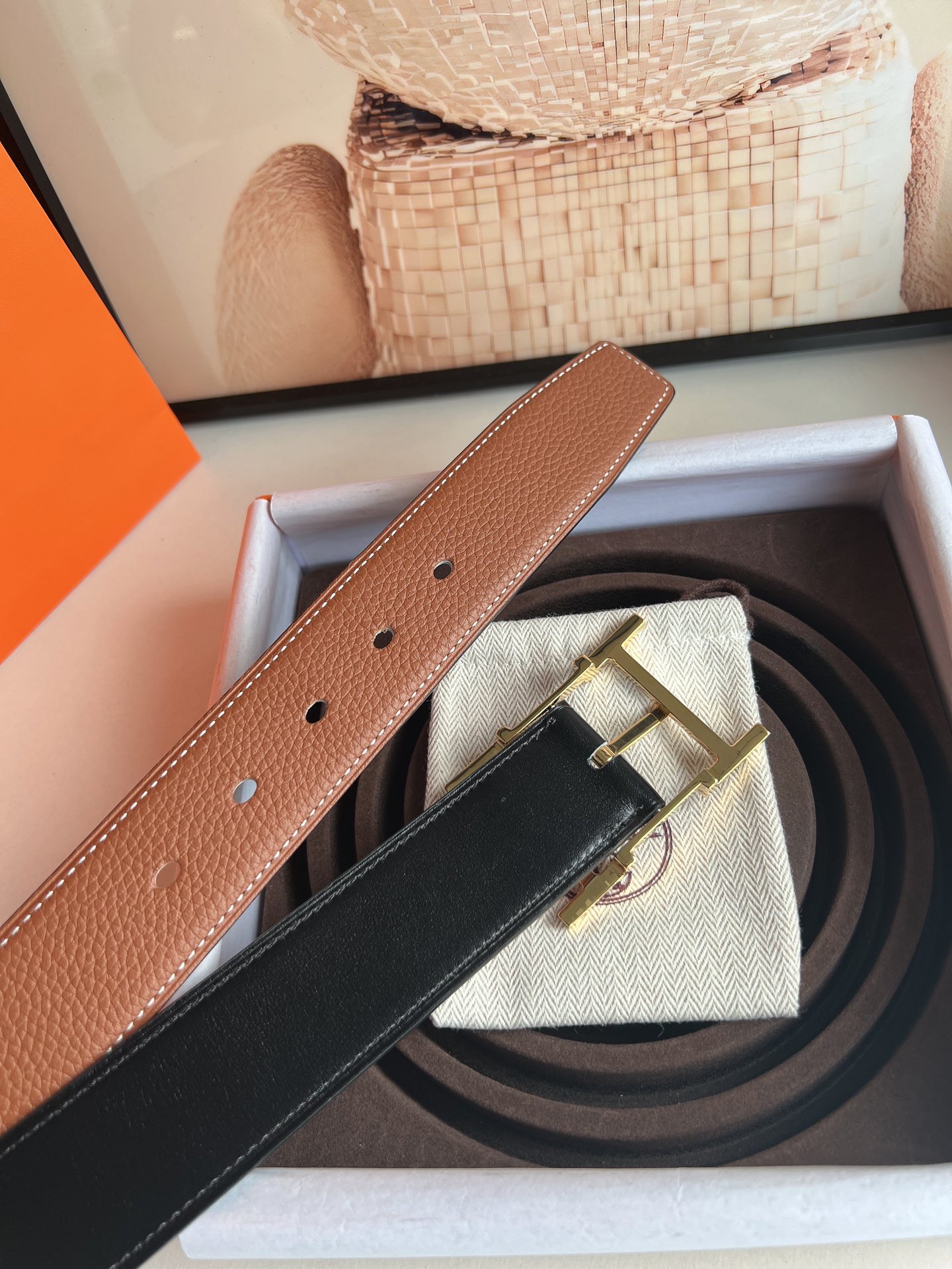 Hermès Basic Belt Cow Leather S-m
