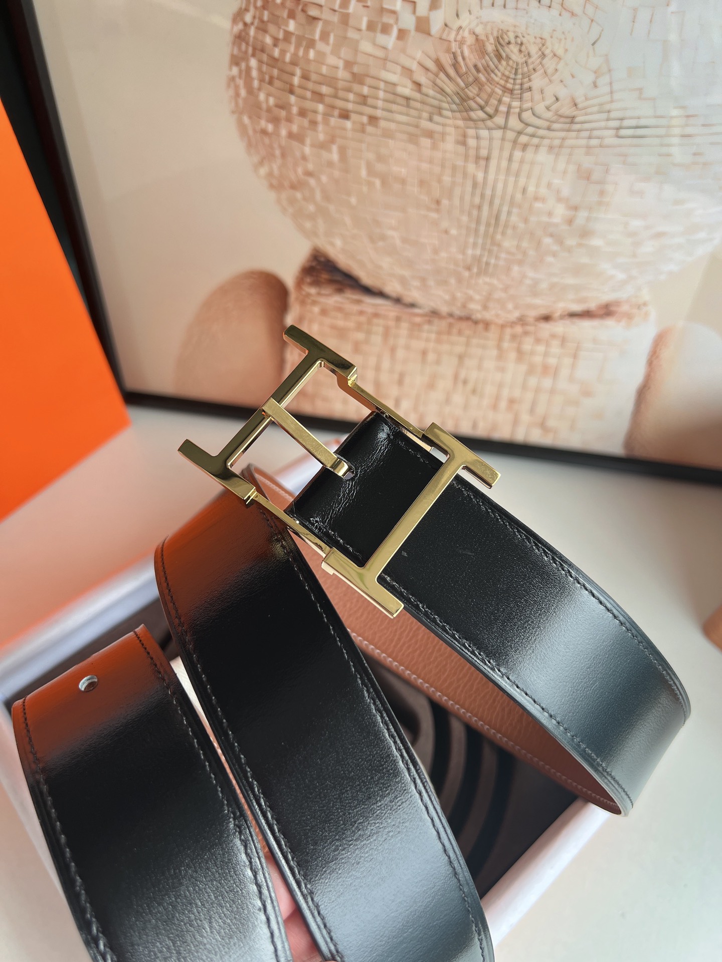 Hermès Basic Belt Cow Leather S-m
