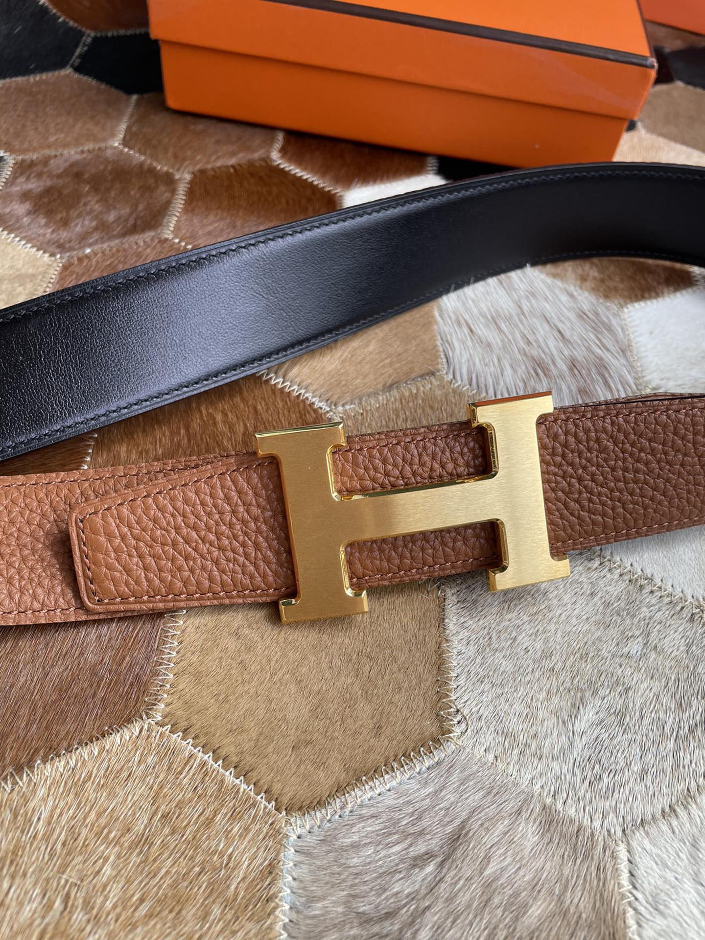 Hermès Male Basic Belt Silver 38mm-13514-s-m