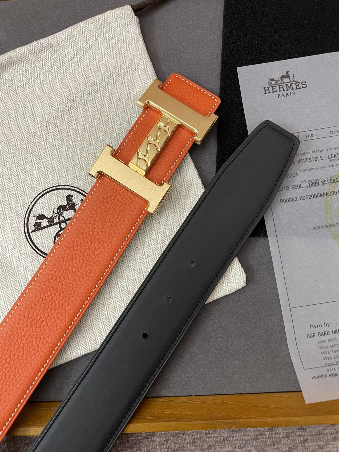 Hermès Male Basic Belt 38mm-s-m-l