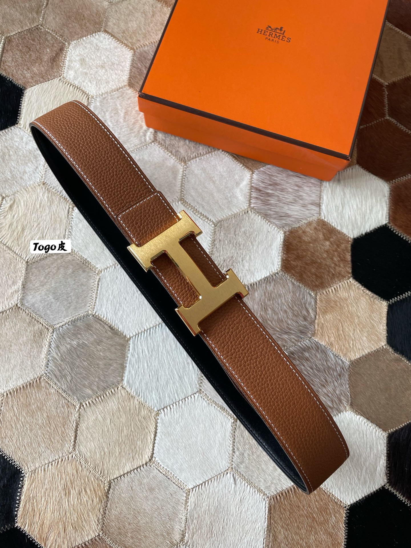 Hermès Male Basic Belt S-m