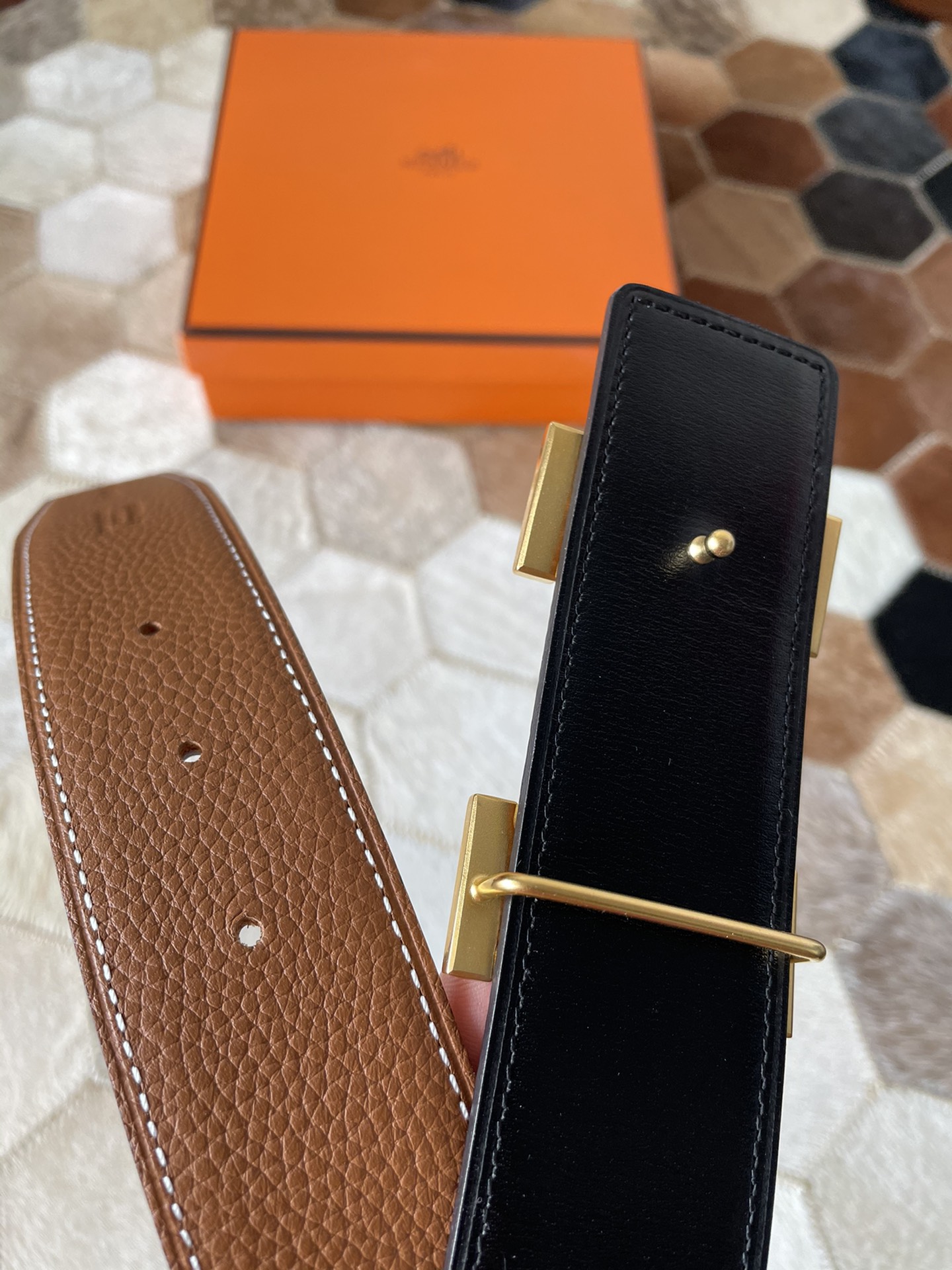 Hermès Male Basic Belt S-m