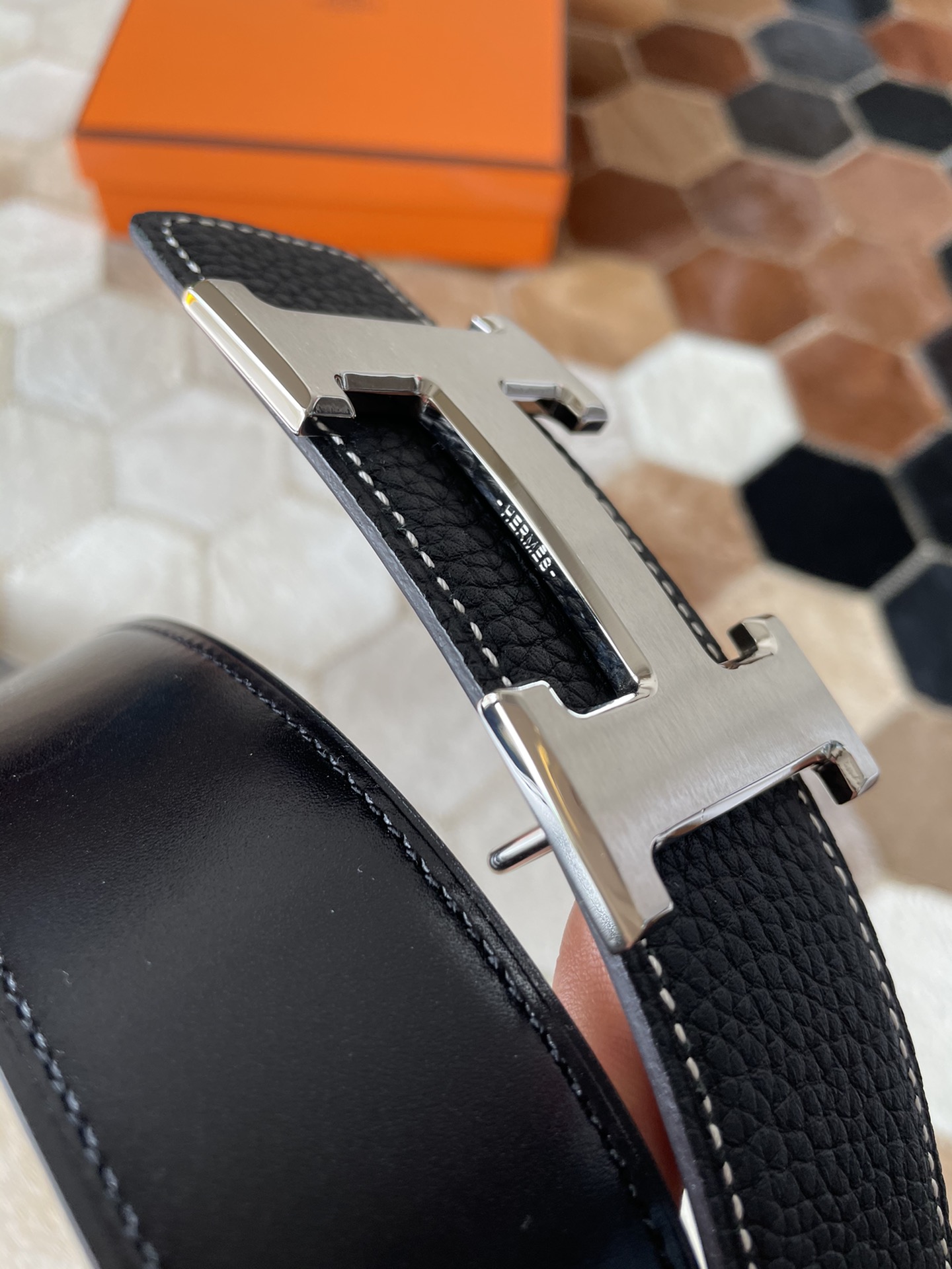 Hermès Male Basic Belt S-m
