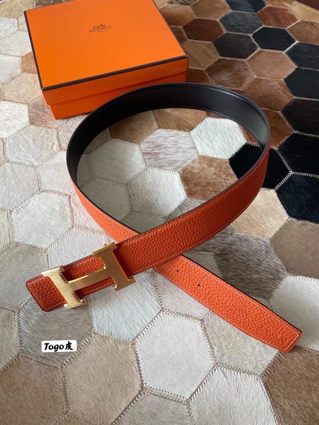 Hermès Male Basic Belt S-m