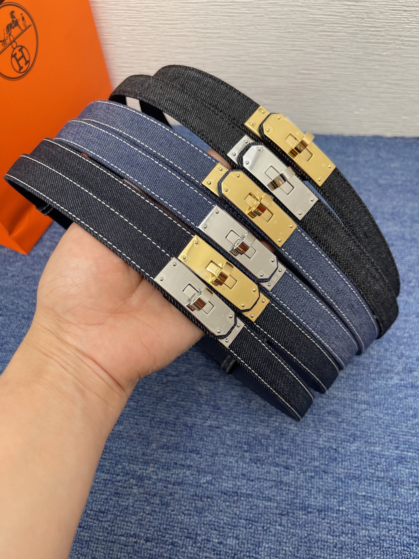 Leather Belt Cow Leather Adjustable S-m-l