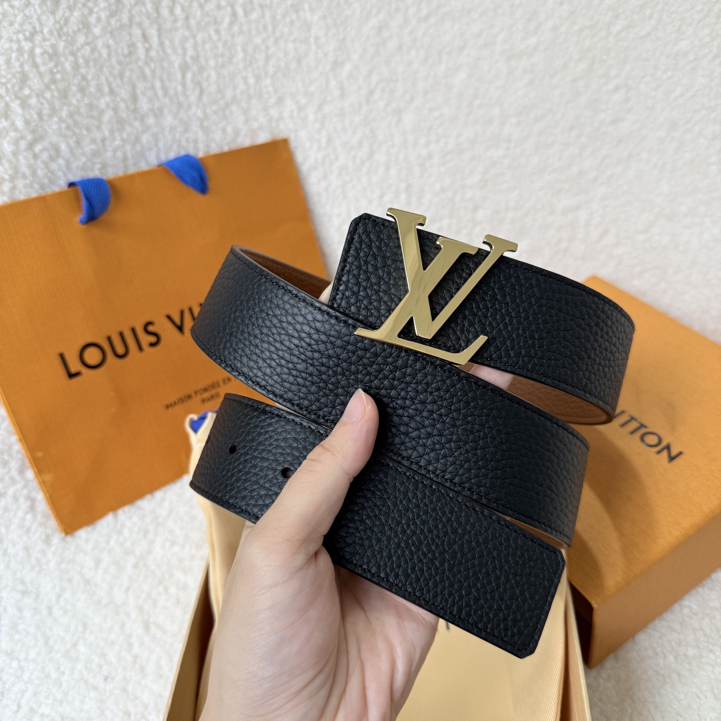 Louis Vuitton Basic Belt Cow Leather S-l