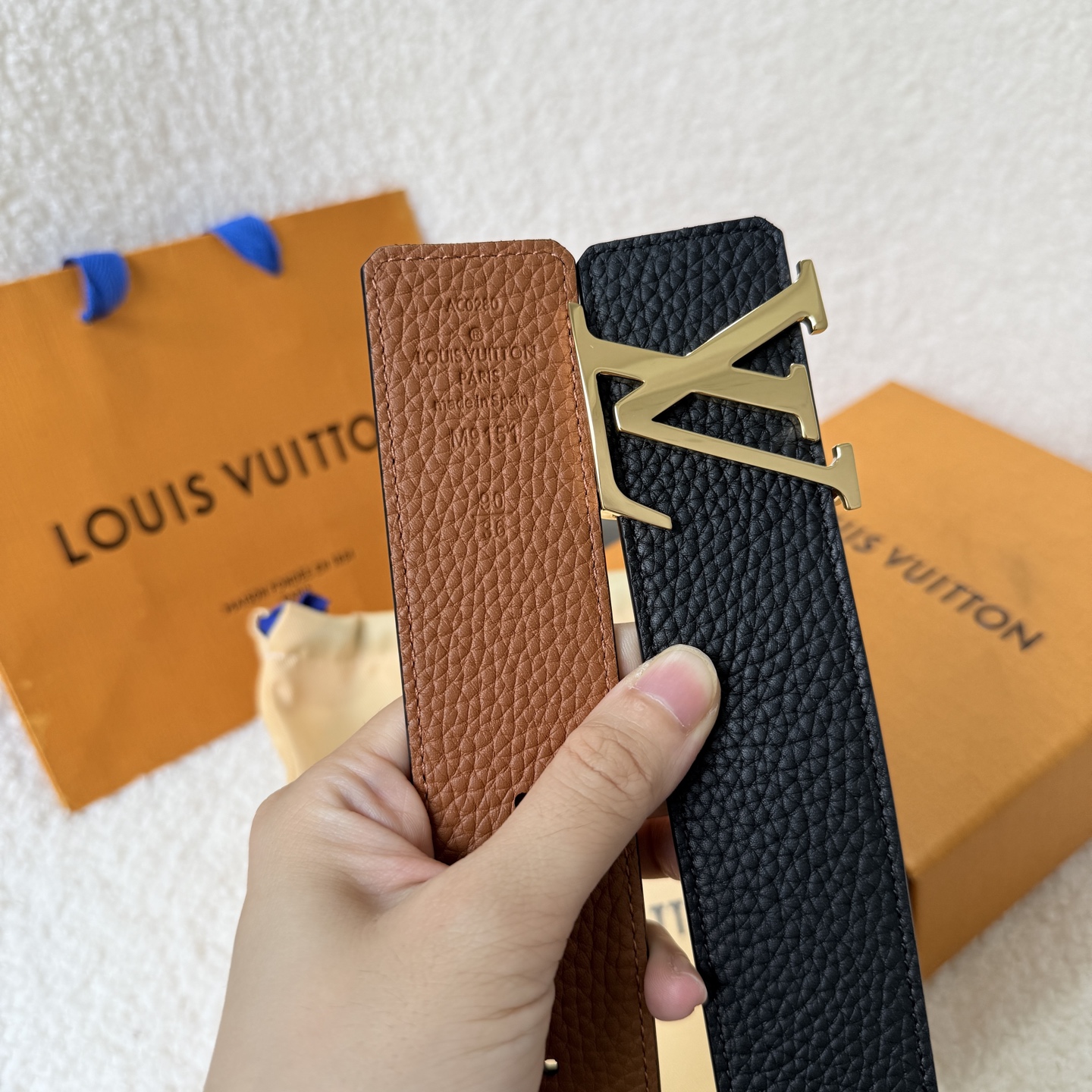 Louis Vuitton Basic Belt Cow Leather S-l