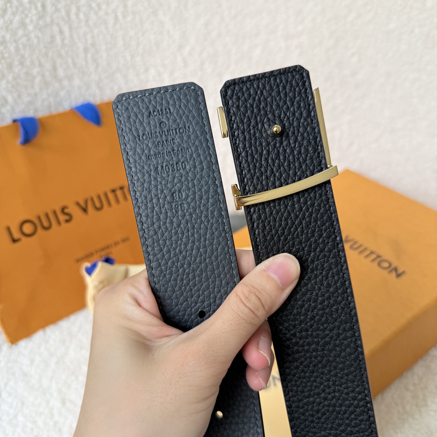 Louis Vuitton Basic Belt Cow Leather S-l