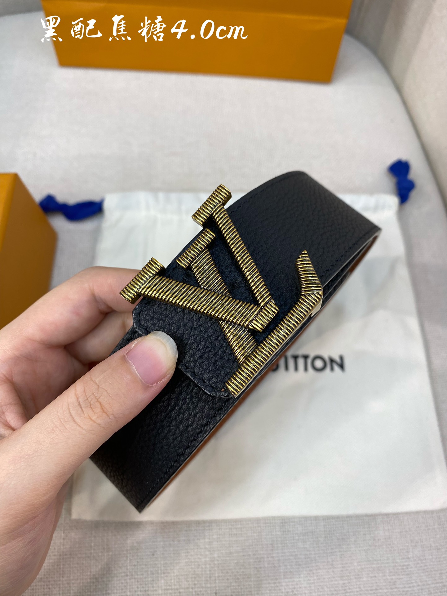 Louis Vuitton Male Basic Belt Cow Leather S-l