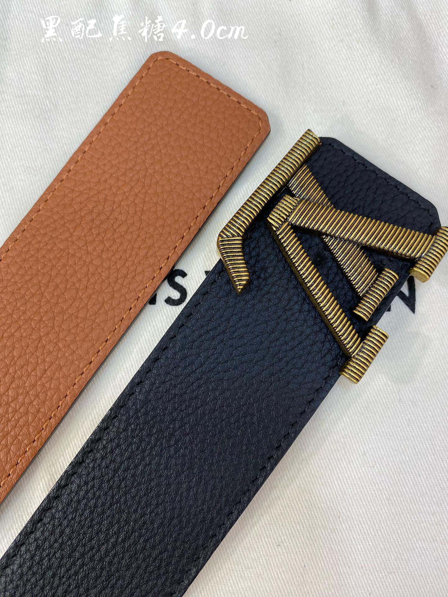 Louis Vuitton Male Basic Belt Cow Leather S-l