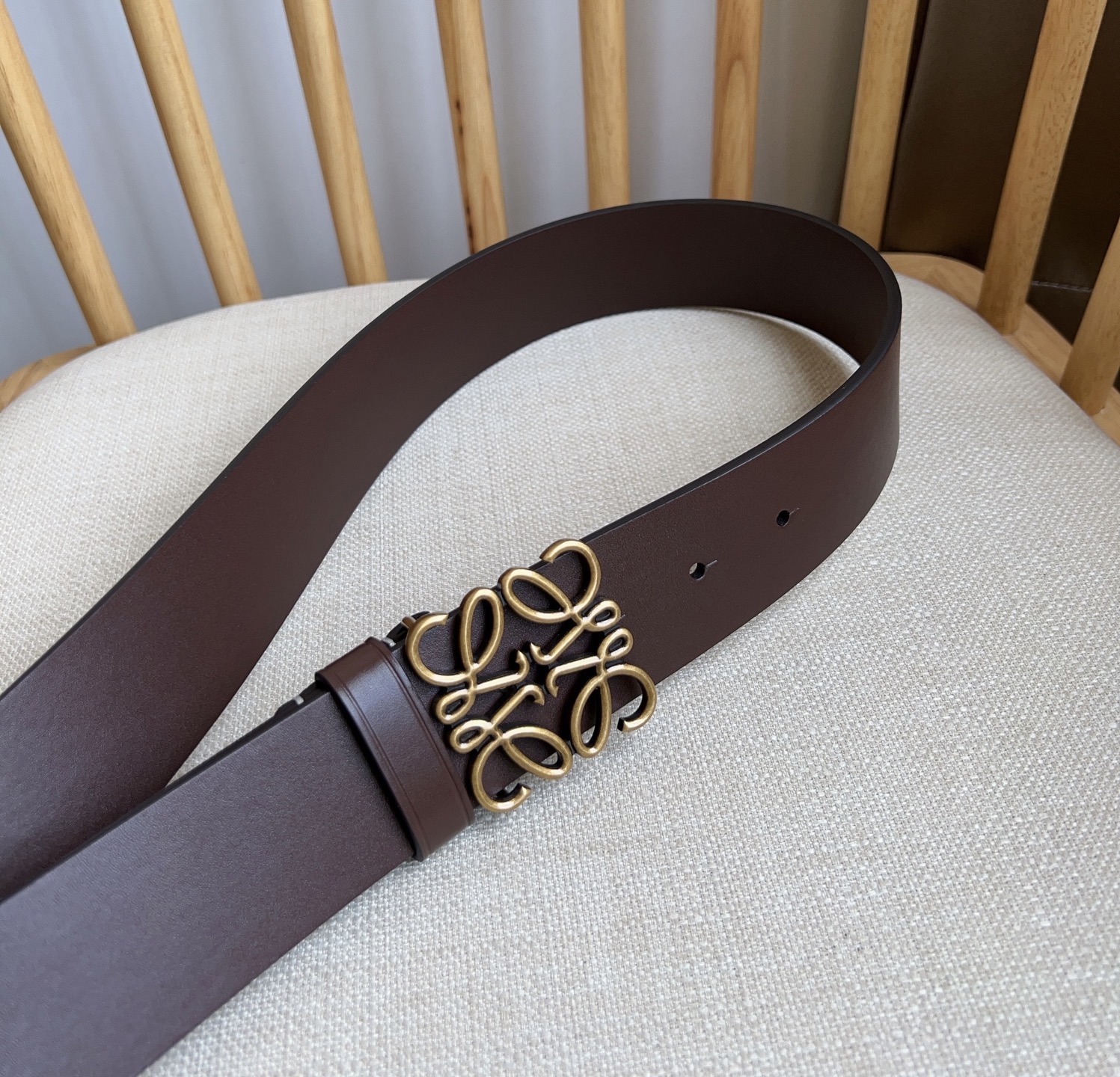Loewe Pin Buckle Belt Cow Leather M-l