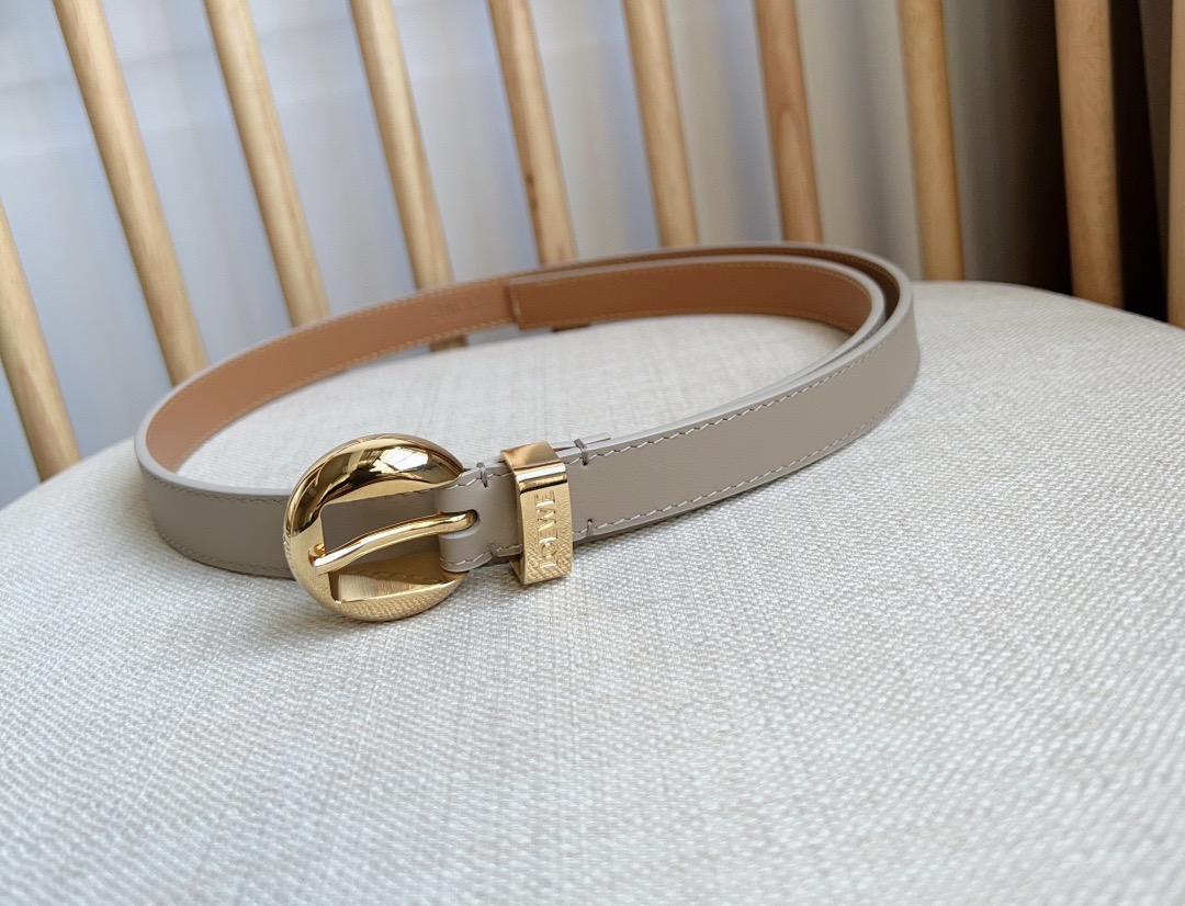 Loewe Pin Buckle Belt Cow Leather M-l
