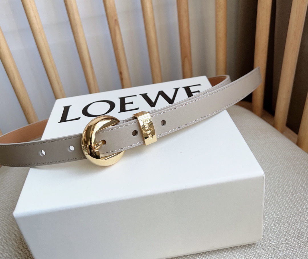 Loewe Pin Buckle Belt Cow Leather M-l