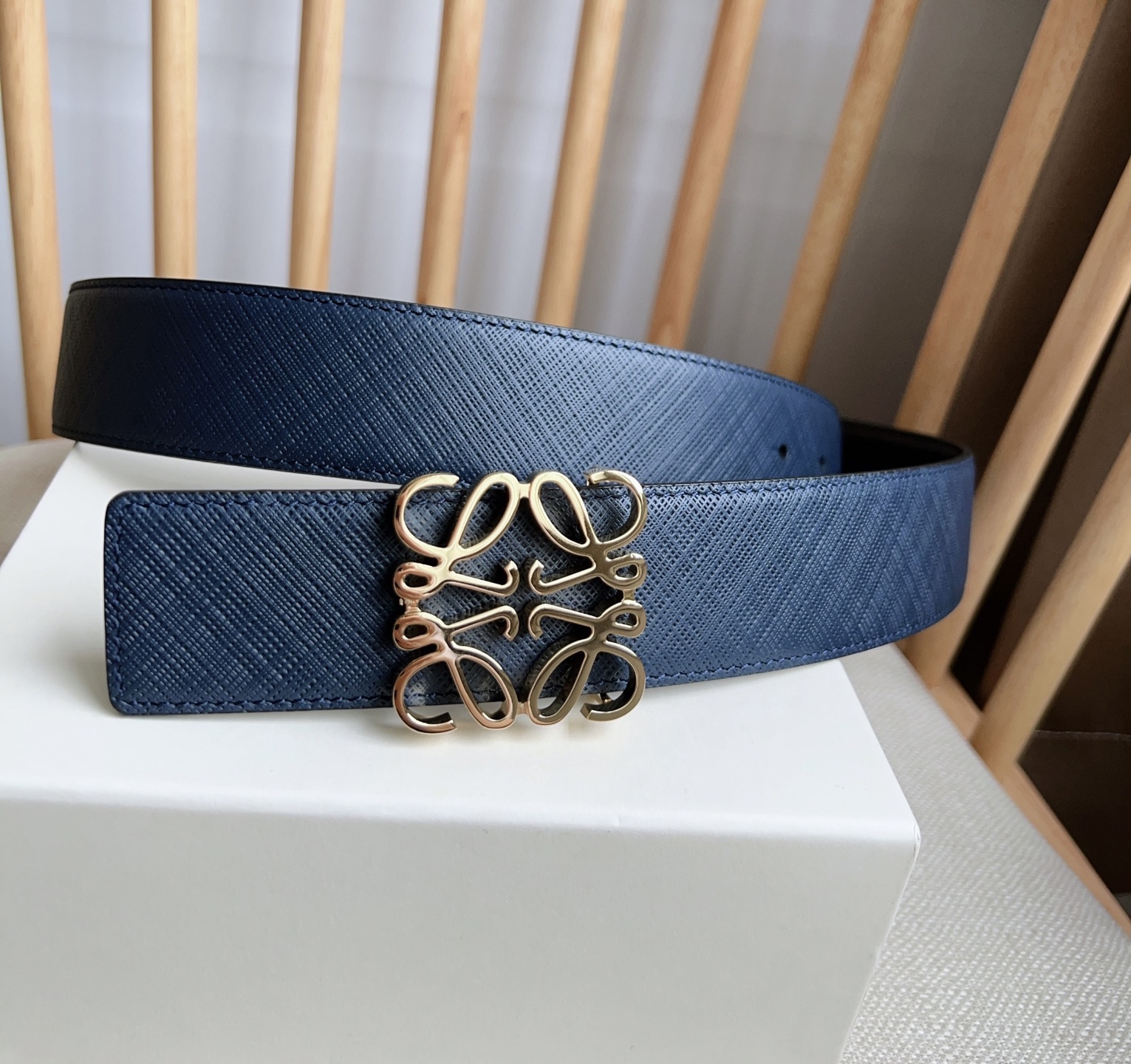 Loewe Leather Belt Top Grain Leather M-l