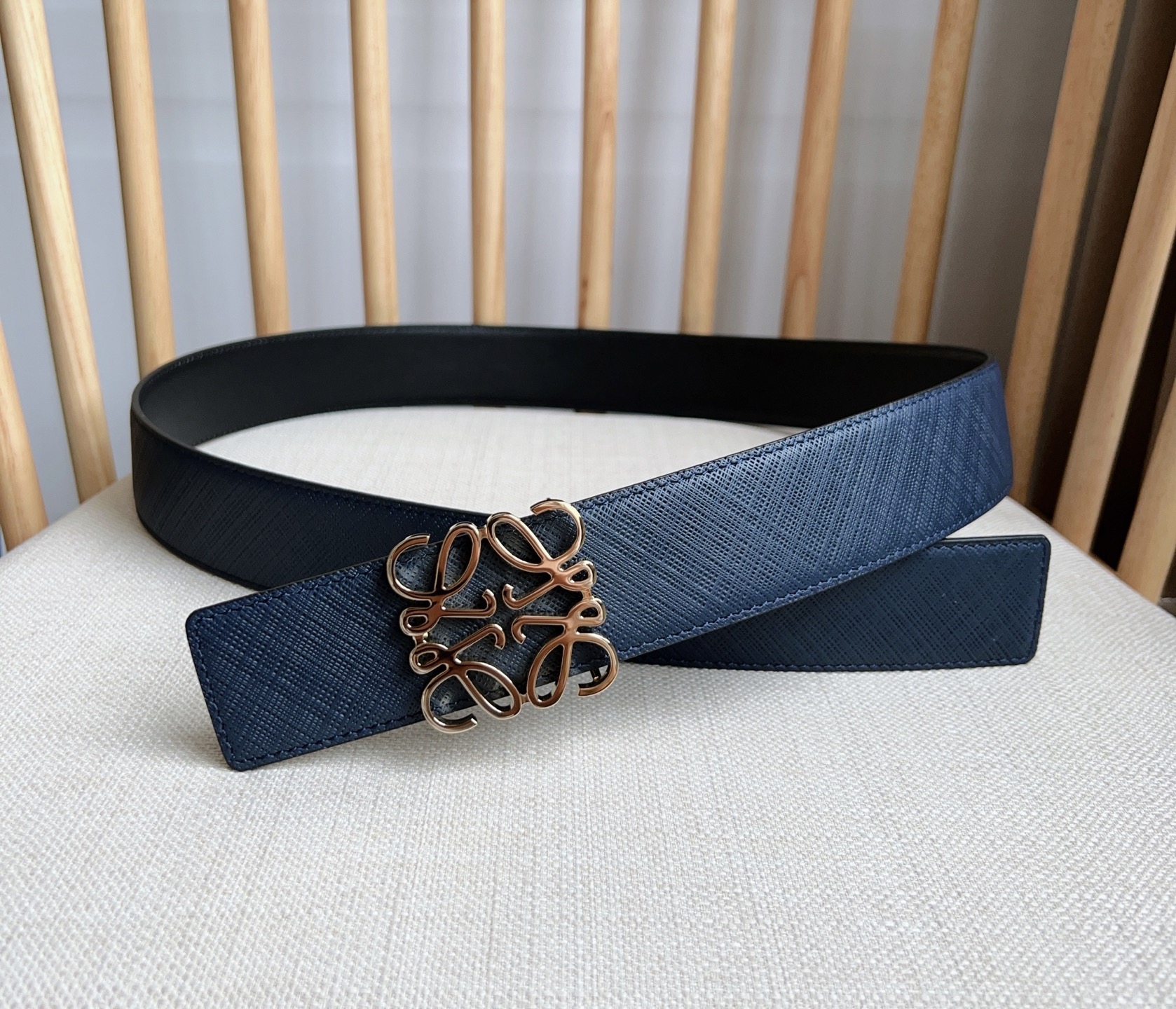 Loewe Leather Belt Top Grain Leather M-l