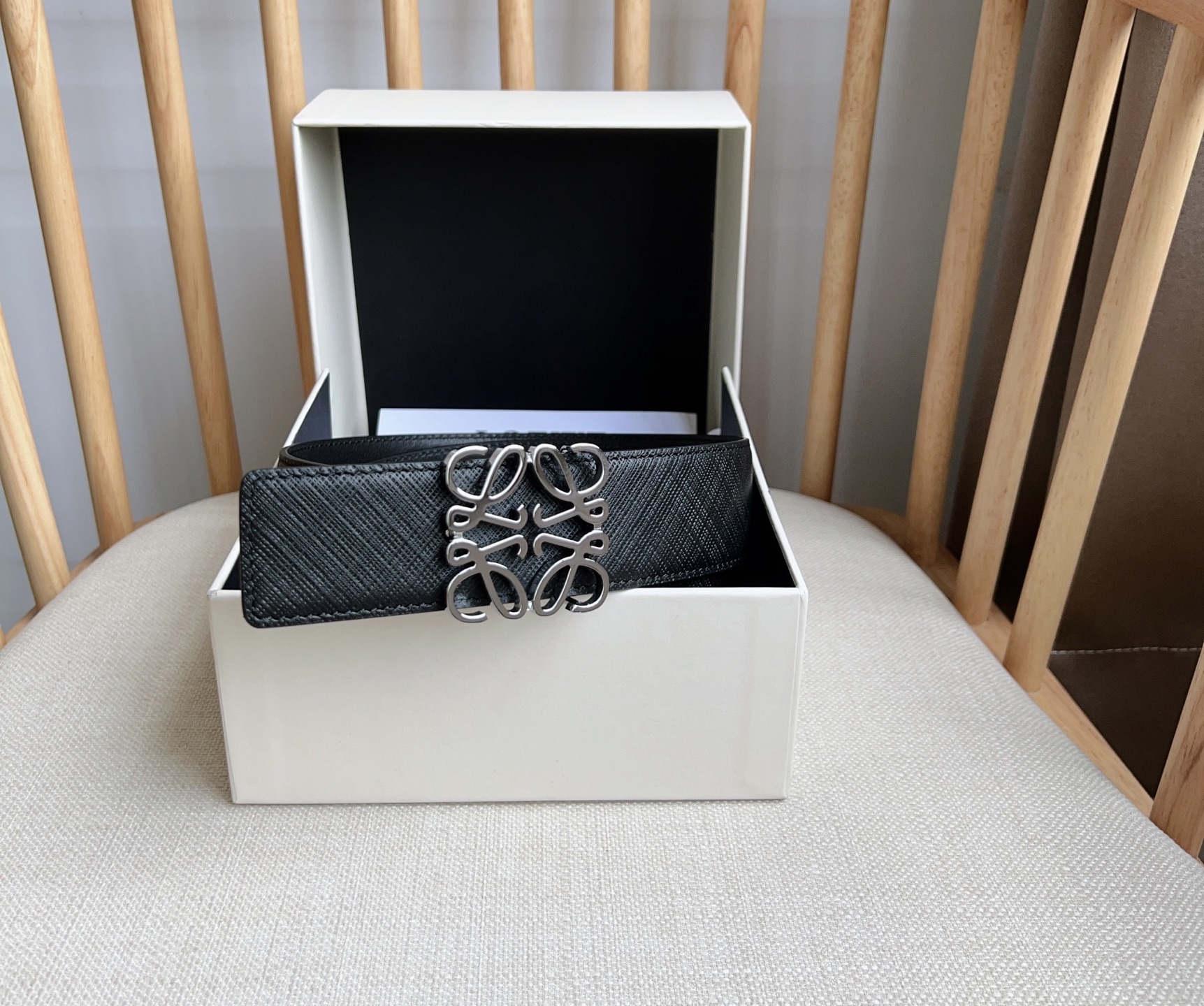 Loewe Leather Belt Top Grain Leather M-l