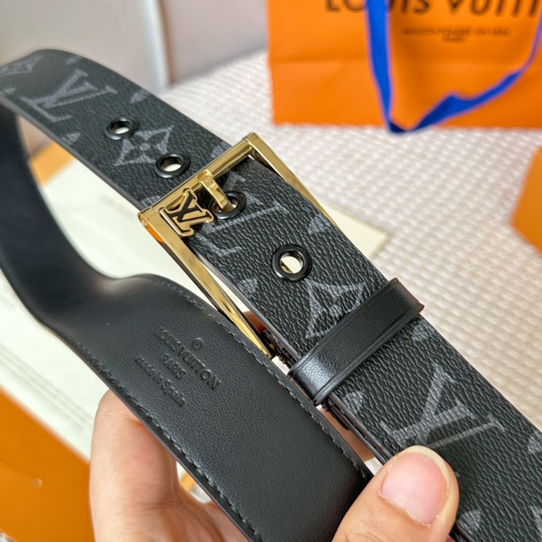Louis Vuitton Male Basic Belt Cow Leather S-l