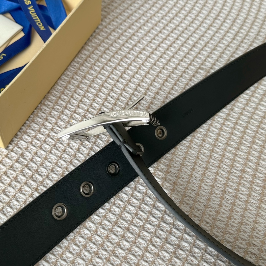 Louis Vuitton Male Basic Belt Cow Leather S-l