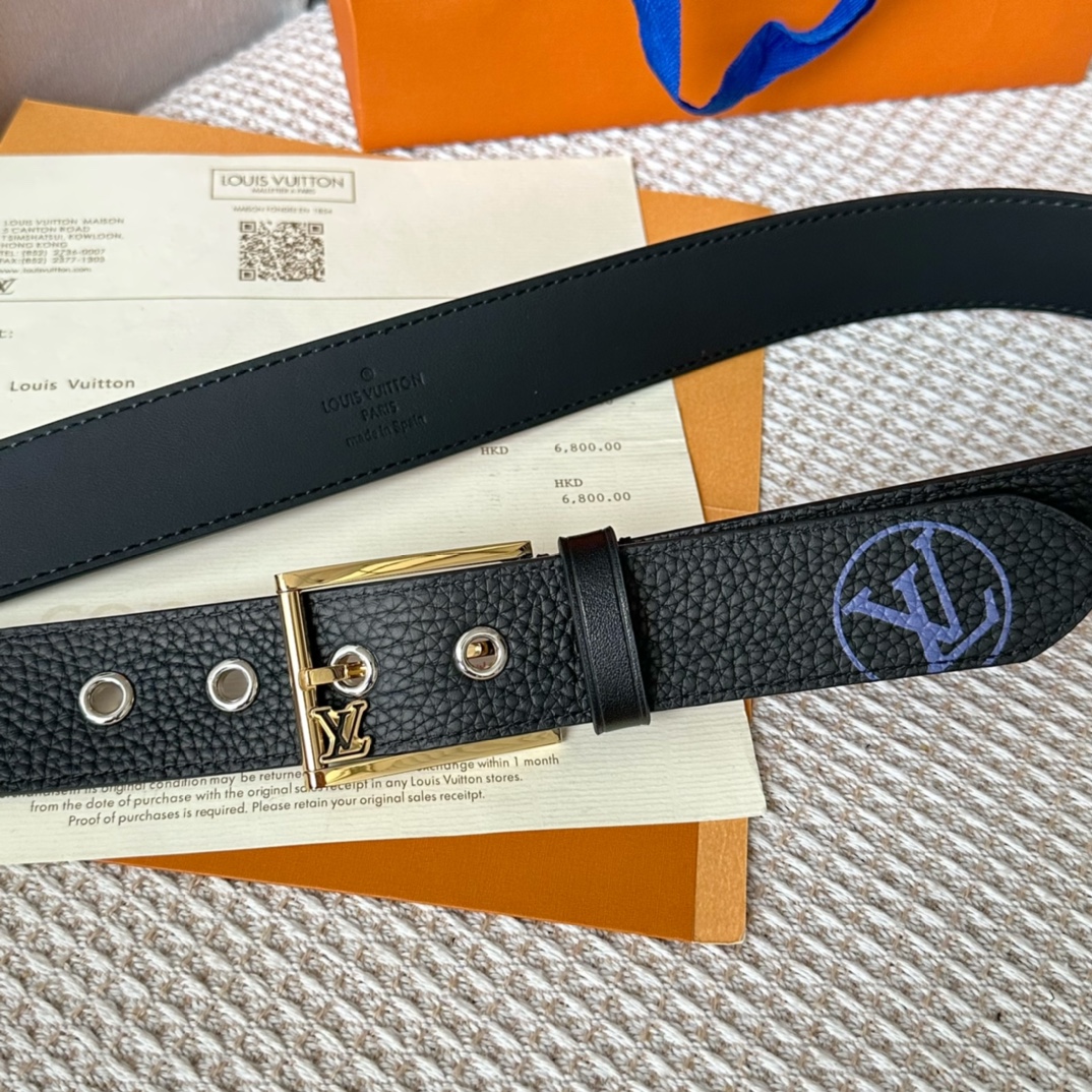 Louis Vuitton Male Basic Belt Cow Leather S-l