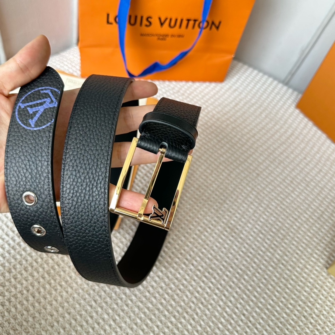 Louis Vuitton Male Basic Belt Cow Leather S-l