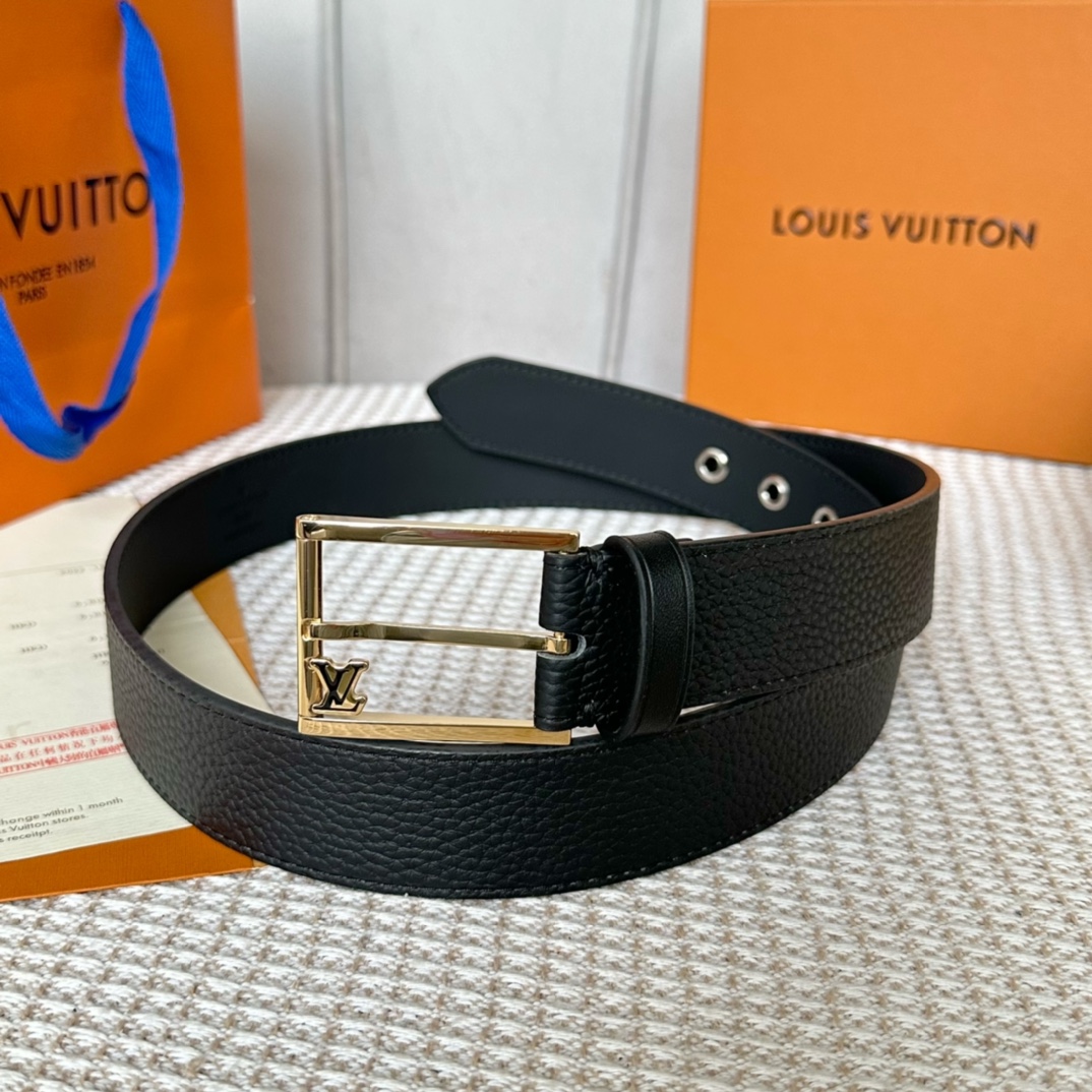 Louis Vuitton Male Basic Belt Cow Leather S-l
