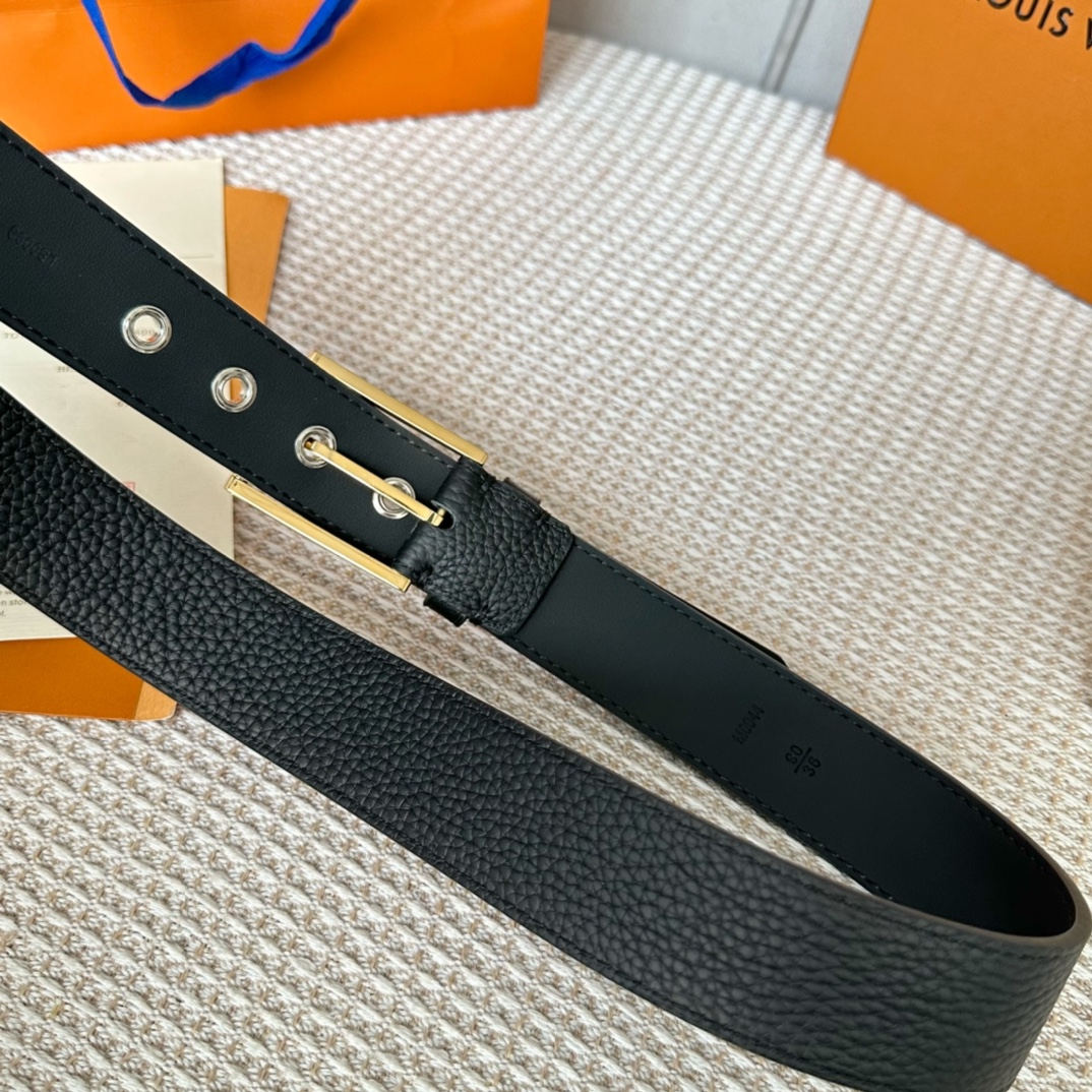 Louis Vuitton Male Basic Belt Cow Leather S-l