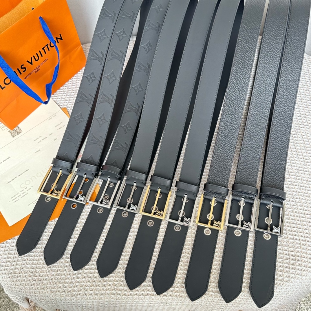 Louis Vuitton Male Basic Belt Cow Leather S-l