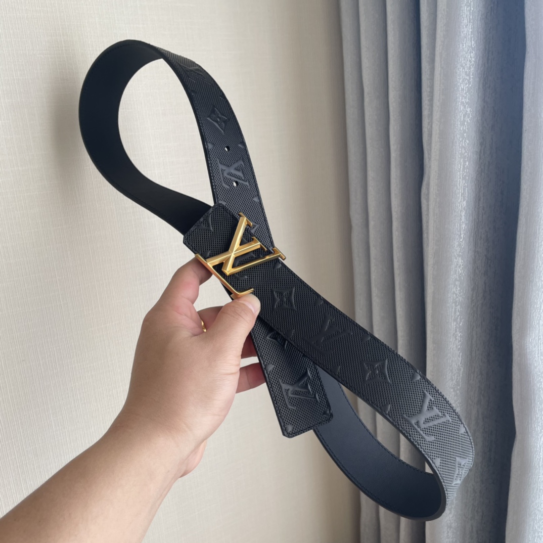 Louis Vuitton Leather Belt Top Grain Leather 40mm-s-l