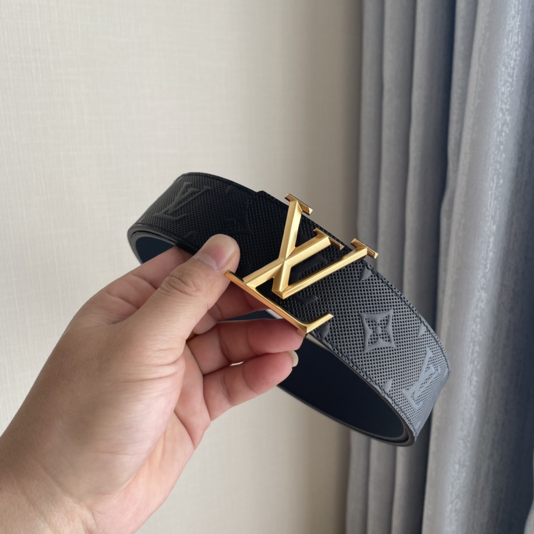 Louis Vuitton Leather Belt Top Grain Leather 40mm-s-l