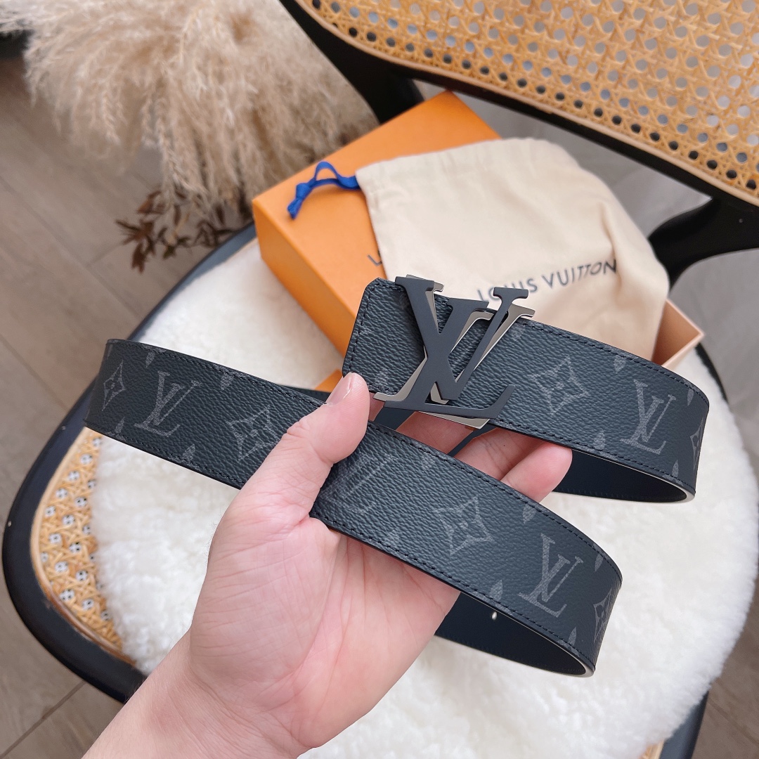 Louis Vuitton Male Basic Belt Cow Leather S-m-l