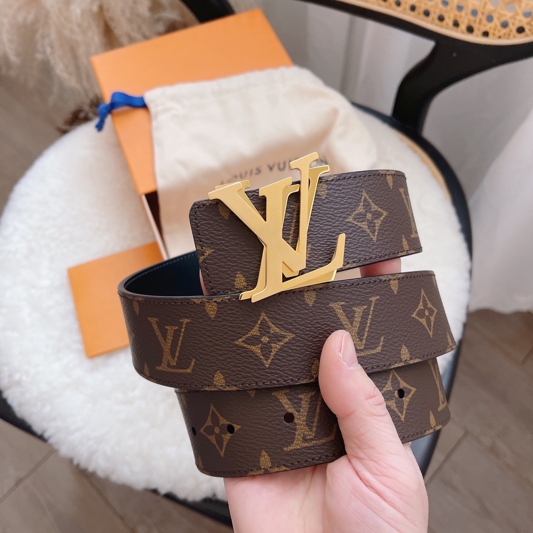 Louis Vuitton Male Basic Belt Cow Leather S-m-l