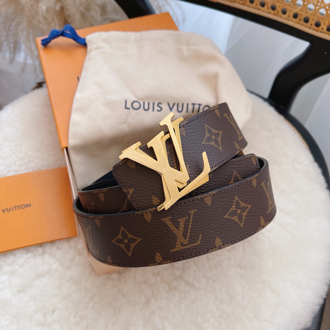 Louis Vuitton Male Basic Belt Cow Leather S-m-l