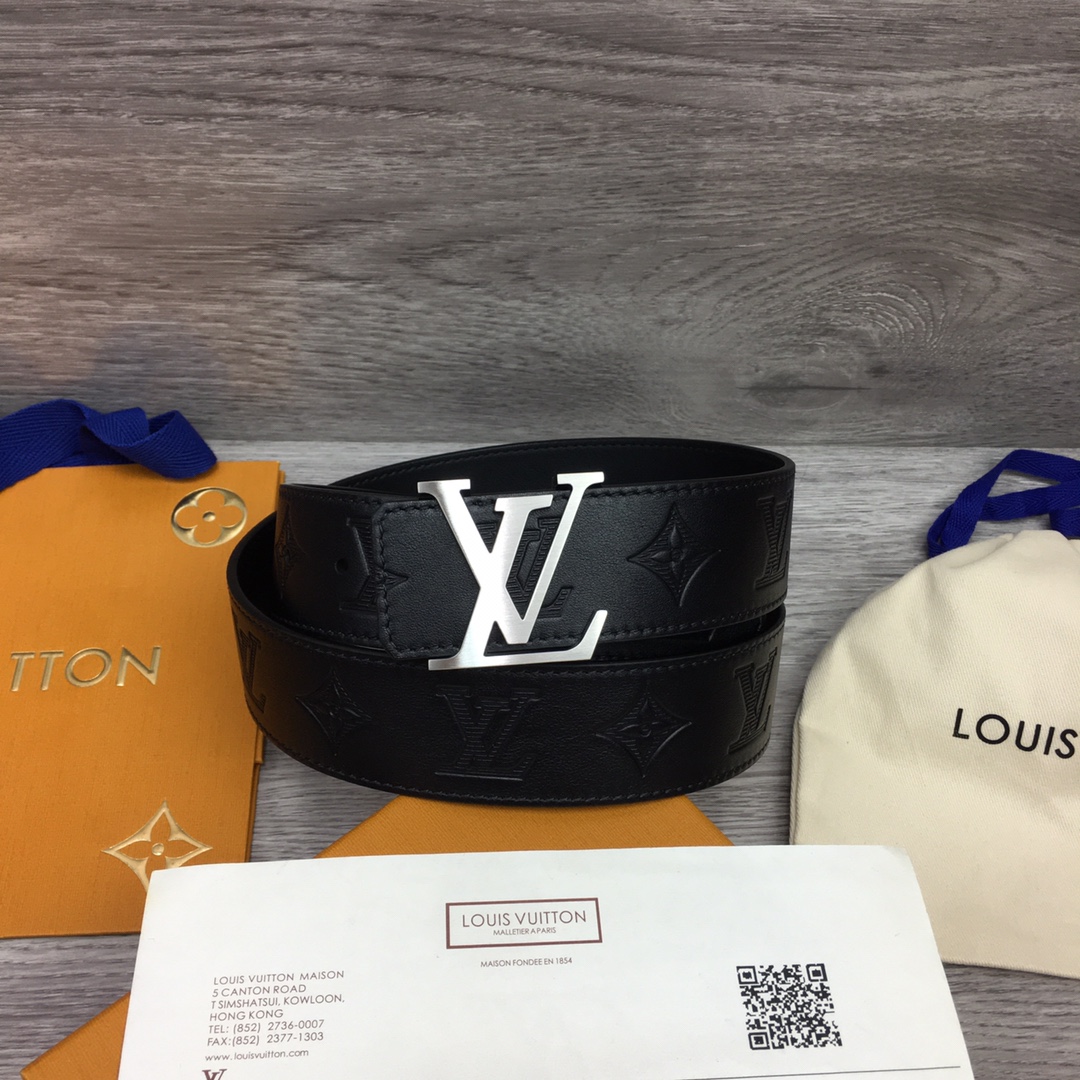 Louis Vuitton Male Basic Belt Cow Leather S-m-l