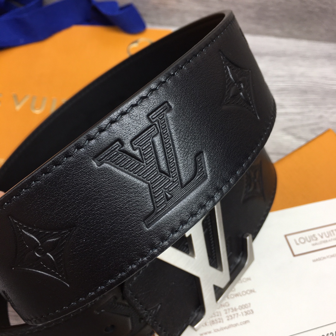 Louis Vuitton Male Basic Belt Cow Leather S-m-l